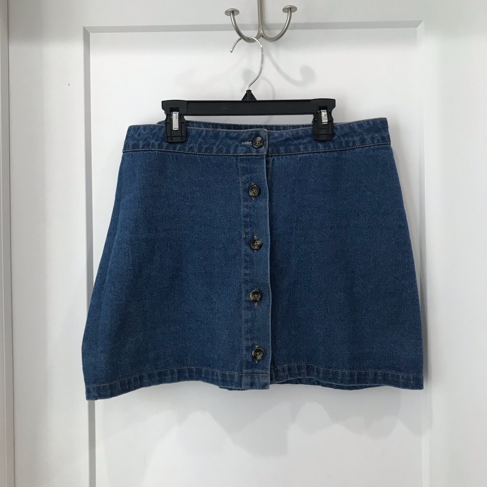 Forever 21 Denim Button Up Skirt